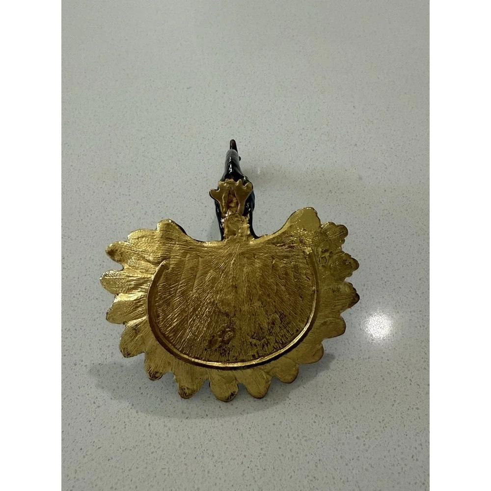 Home X Peacock Trinket Jewelry Ring Holder Multicolor Enameled‎